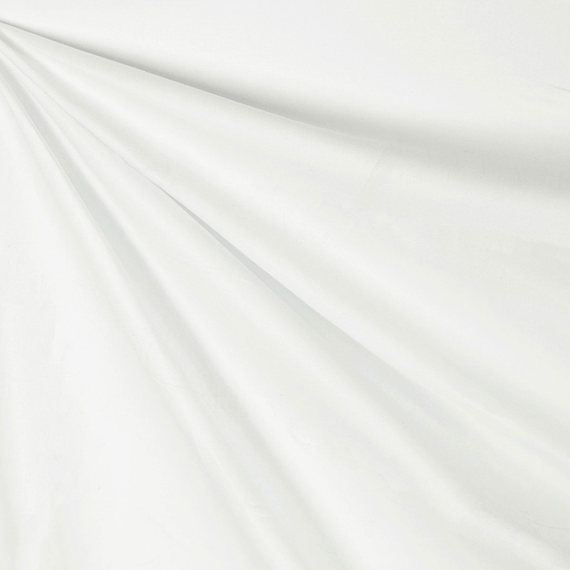 60" Bleached White Cotton Pillow Ticking Fabric