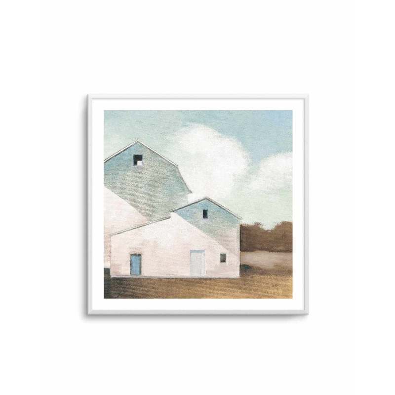 Barn Shadows Neutral | Art Print