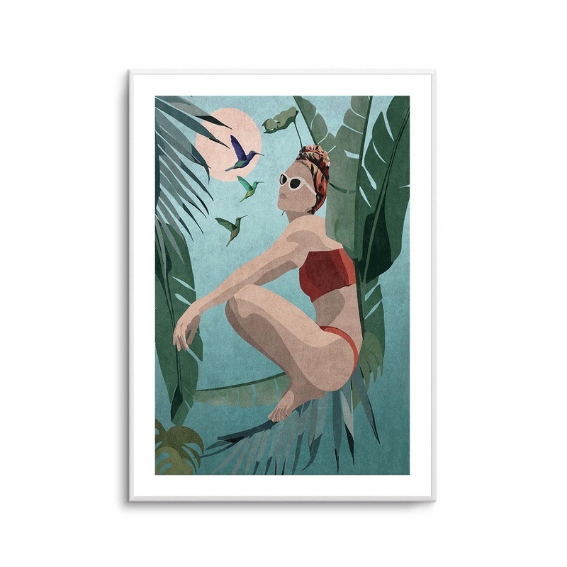 Tropical Blue By Emel Tunabylu | Art Print