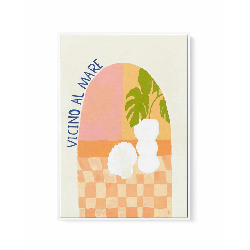 Vicino Al Mare | Framed Canvas Art Print
