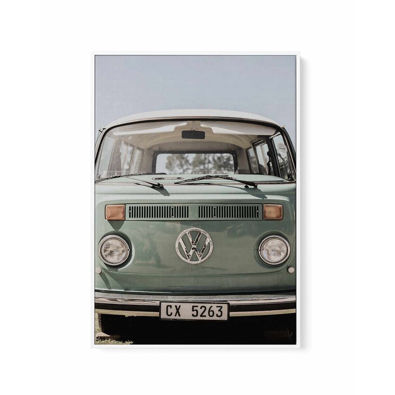 Vw Kombi By Clint | Framed Canvas Art Print
