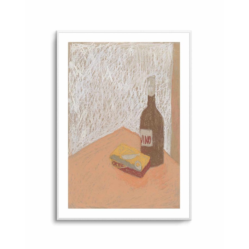 Wine and Sardines | Art Print