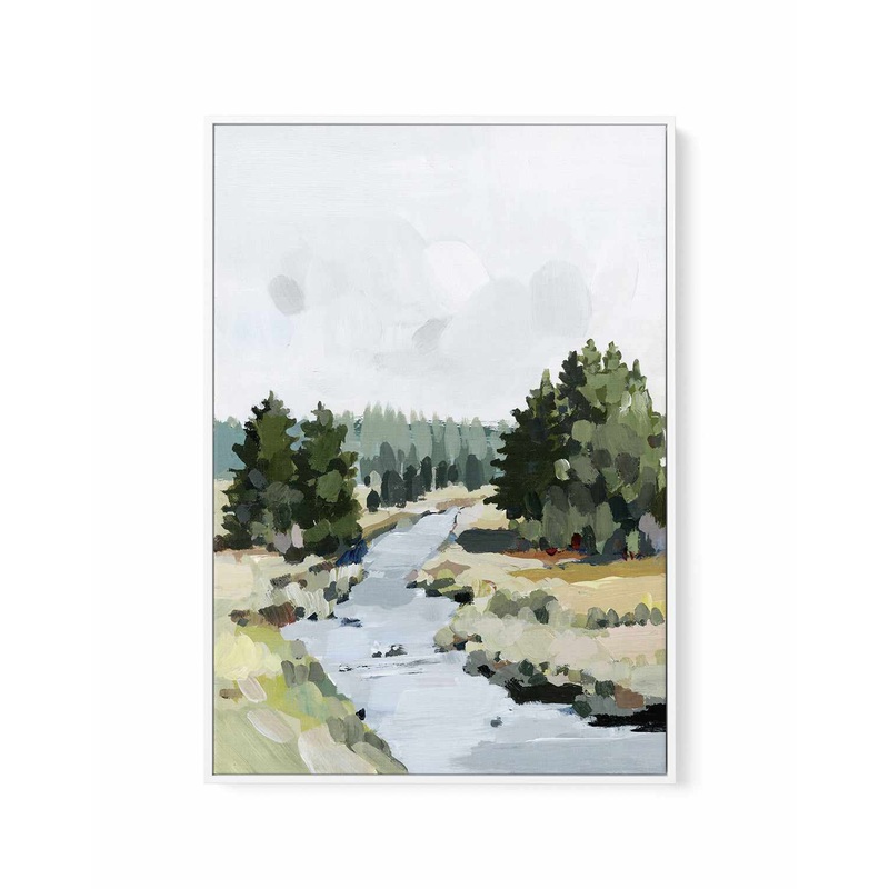 Wood Creek By Shina Choi | Framed Canvas Art Print