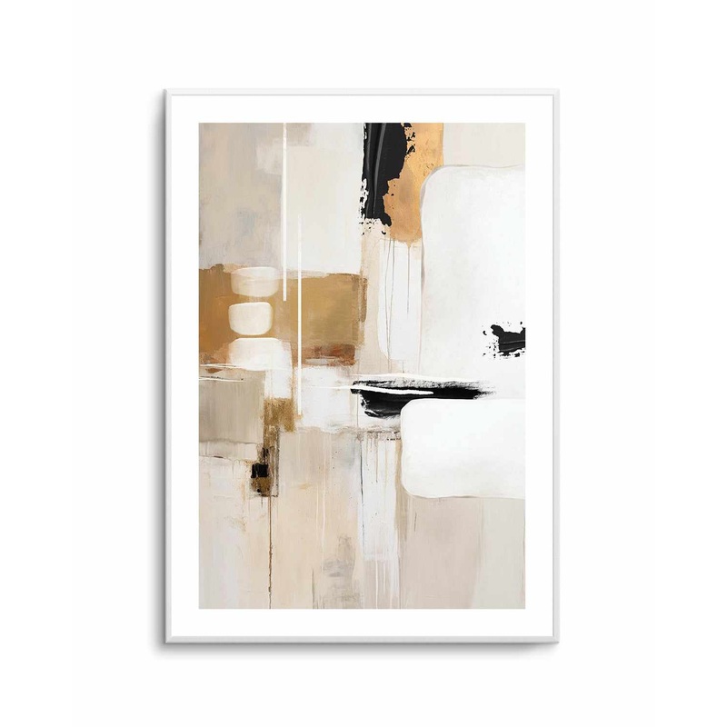 Abstract In Beige 3 By Sally Ann Moss | Art Print