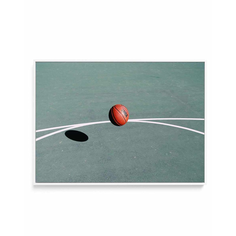Bounce #1 By Cities of Basketball | Framed Canvas Art Print