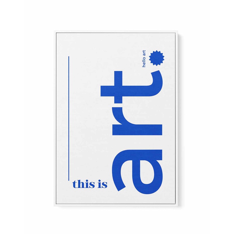 This Art (Hello Art) By Athene Fritsch | Framed Canvas Art Print