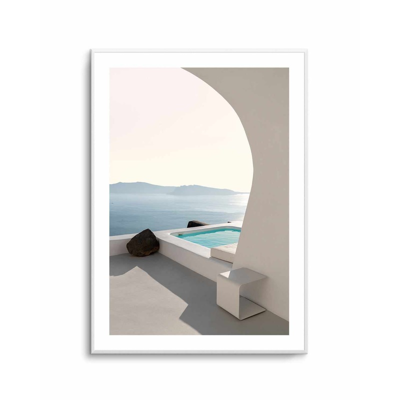 Aenaon Seaview Villa By Minorstep | Art Print