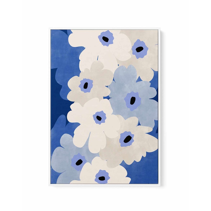 Aspectratio Indigo 39 By Elena Ristova | Framed Canvas Art Print