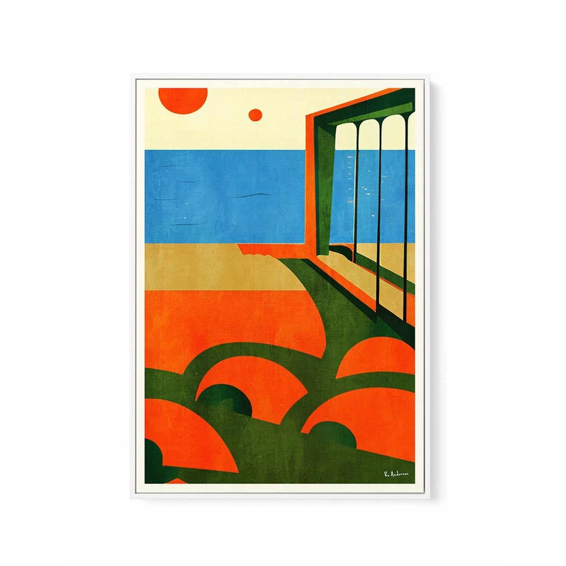 Amalfi, Italy (1964) By Bo Anderson | Framed Canvas Art Print