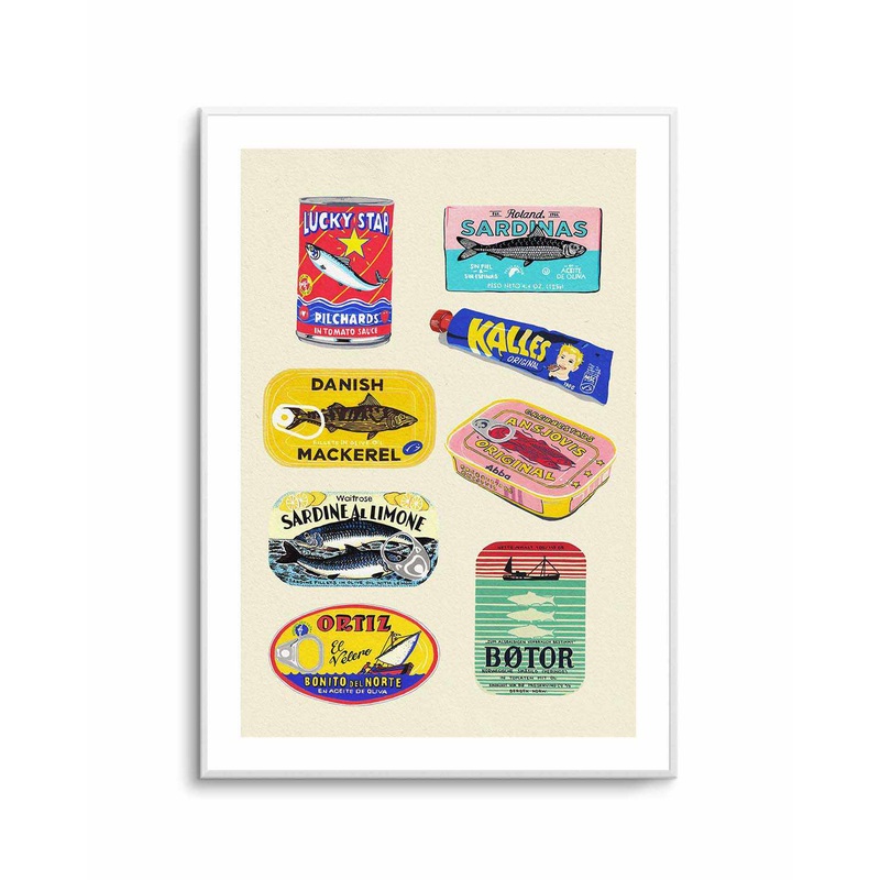 Canned Fish by Studio Mandariini | Art Print