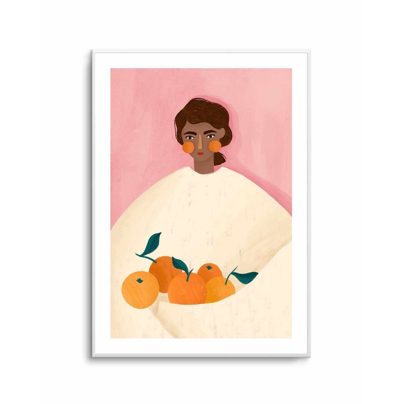 The Woman With the Oranges By Bea Muller | Art Print