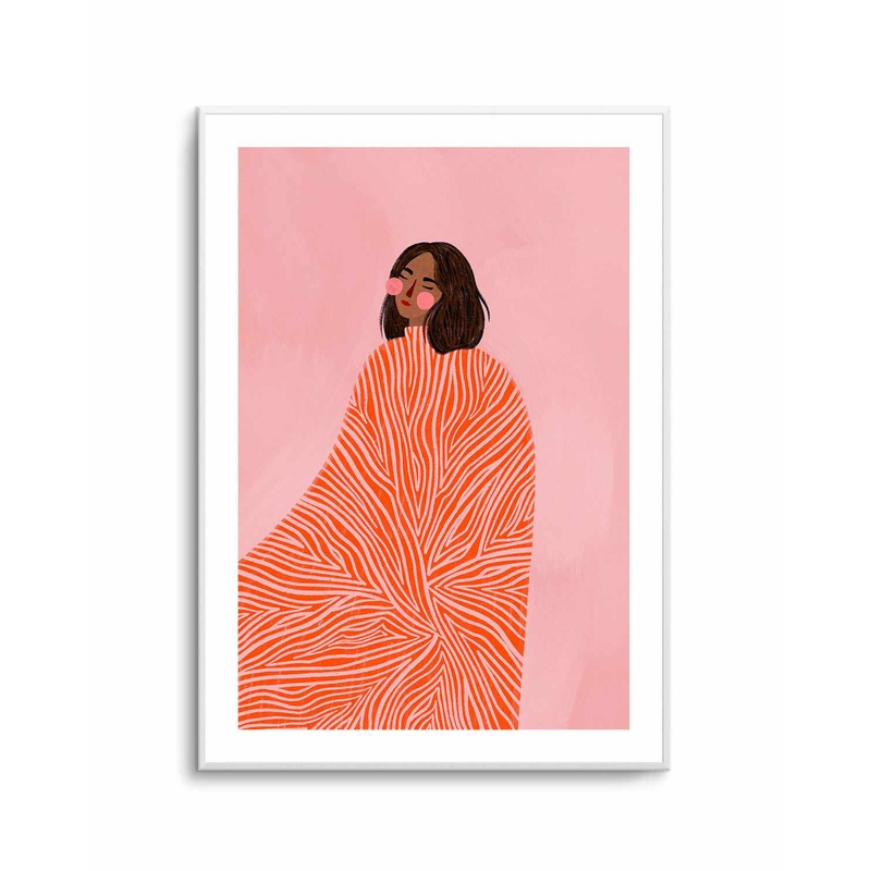 The Woman With the Swirls By Bea Muller | Art Print