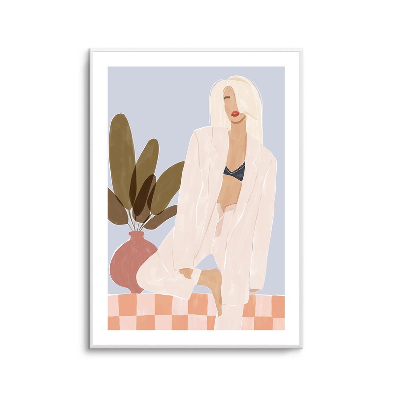 Too Lazy To Yoga By Ivy Green Illustration | Art Print