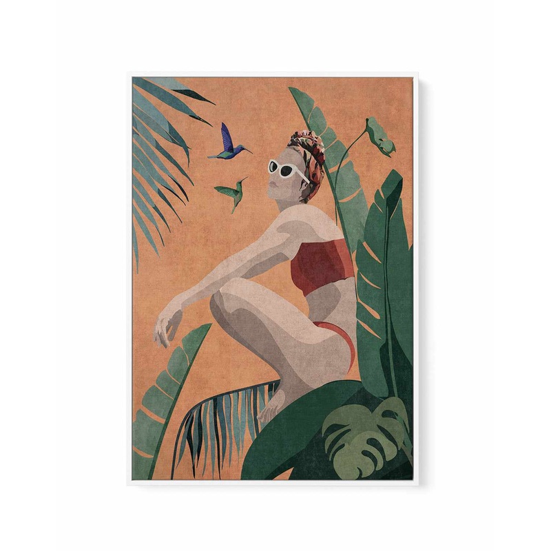 Utopia of Solitude By Emel Tunabuylo | Framed Canvas Art Print