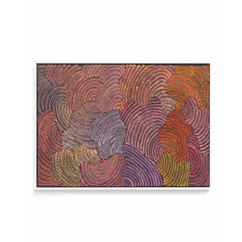 Vaughan Springs Dreaming by Grace Napangardi Butcher | Framed Canvas Art Print