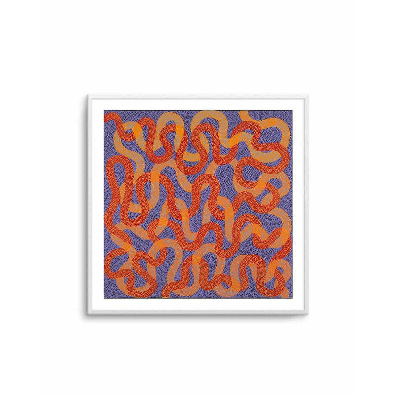 Warlukurlangu Jukurrpa (Fire country Dreaming) by Vanetta Nampijinpa Hudson | Art Print
