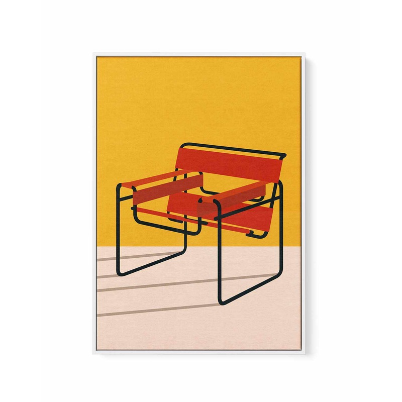 Wassily Chair Marcel Breuer by Rosi Feist | Framed Canvas Art Print
