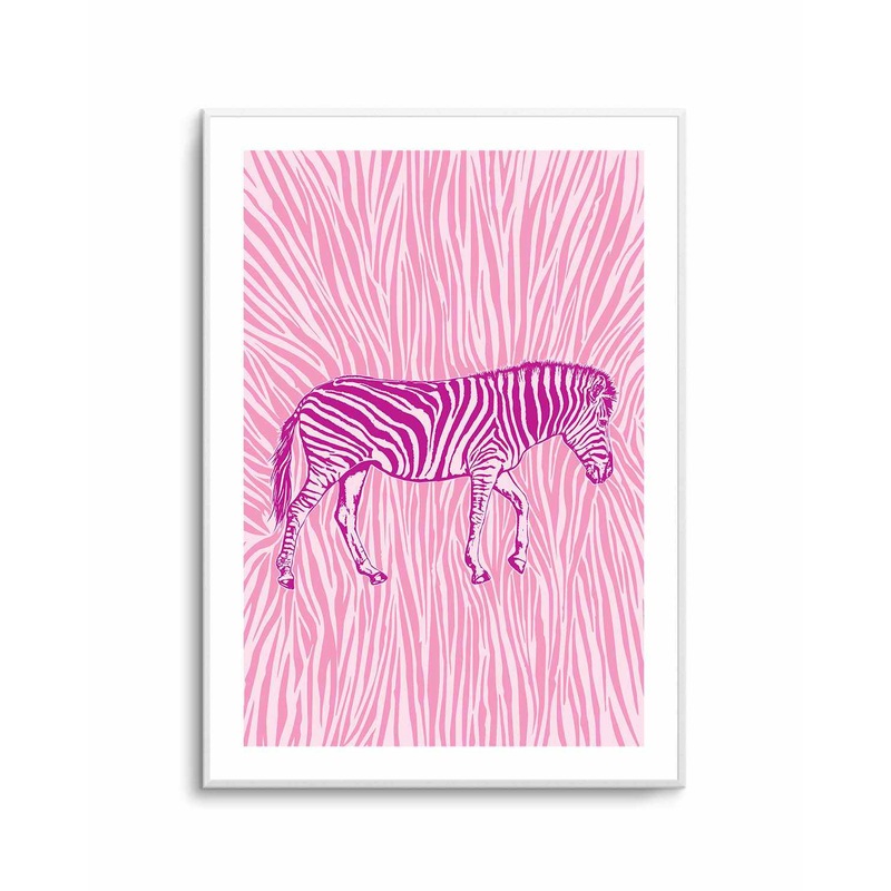 African Zebra Striking Camouflage by Carlo Kaminski | Art Print
