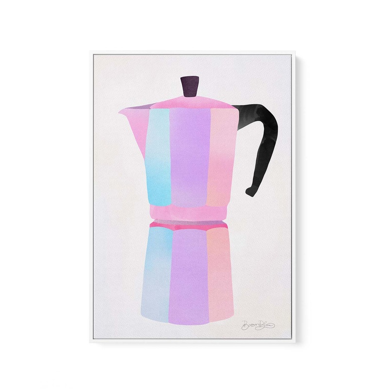 Buongiorno Espresso by Baroo Bloom | Framed Canvas Art Print
