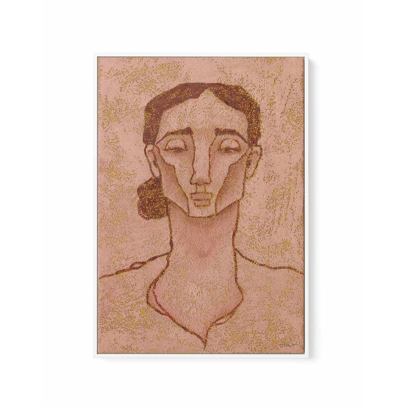Burnt Sienna by Julie Celina | Framed Canvas Art Print
