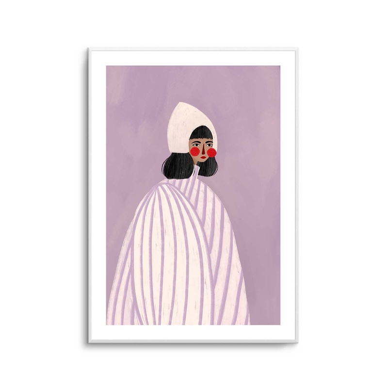 The Woman With the White Hat by Bea Muller | Art Print