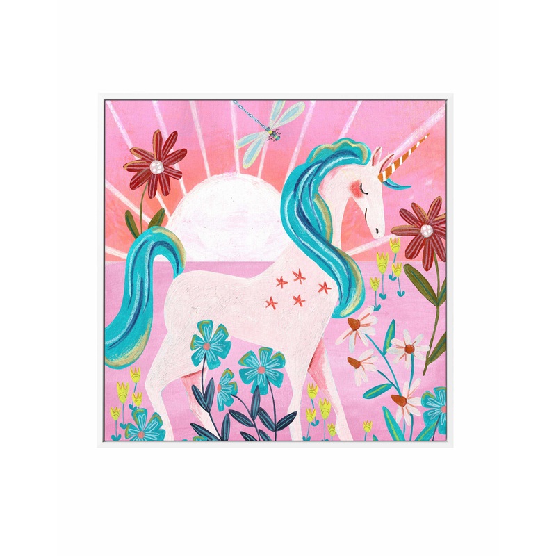 Unicorn by Caroline Bonne Muller | Framed Canvas Art Print