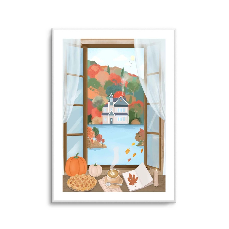 Autumn Cottage by Petra Lizde | Art Print