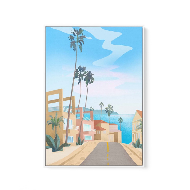 California By Petra Lizde | Framed Canvas Art Print
