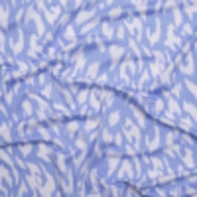 Stretch Rayon Jersey - Periwinkle and White Animal Spots - Deadstock