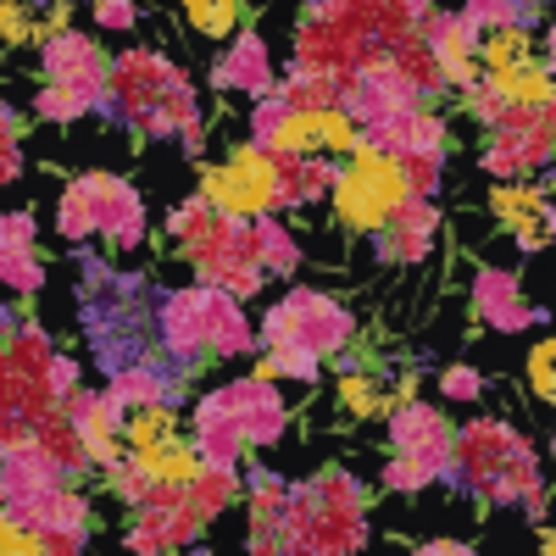 Vibrant Floral Stretch Cotton Sateen