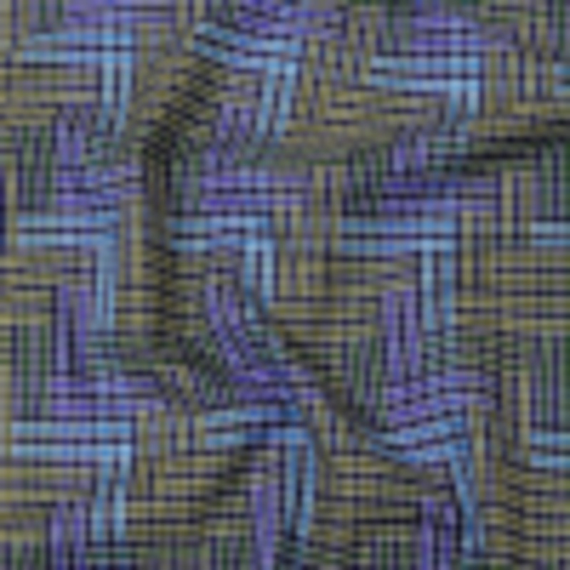 Astral Aura and Chive Log Cabin Plaid Cotton Shirting