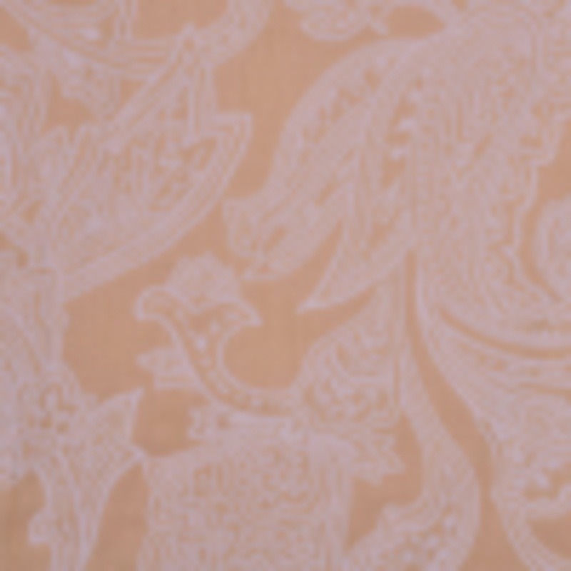 Beige and Pale Gray Flocked Paisley Cotton Voile