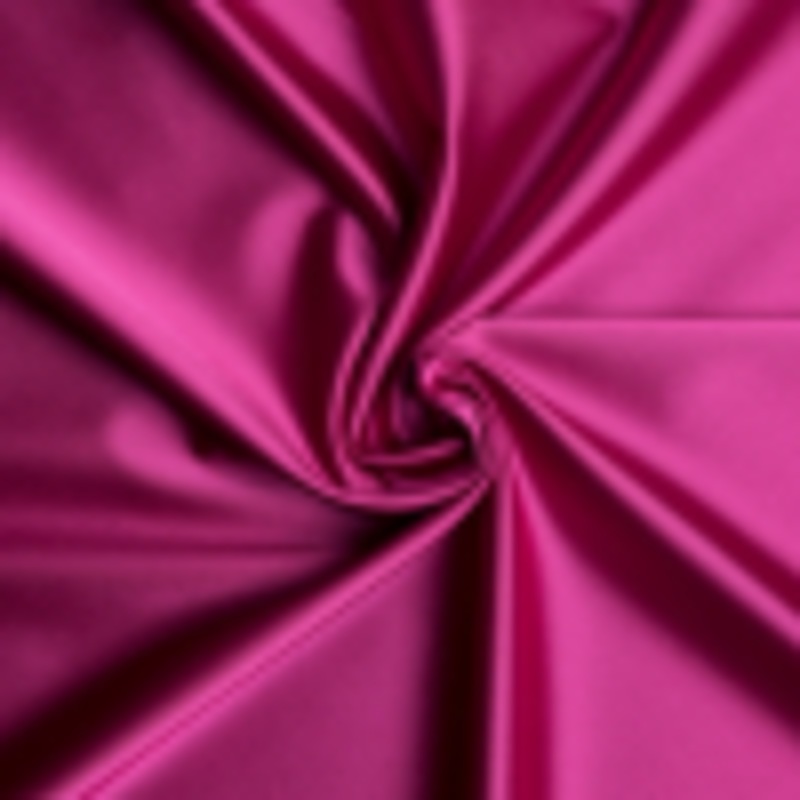 Stretch Satin Made in Italy - Raspberry with Black Backing - Premium Collection