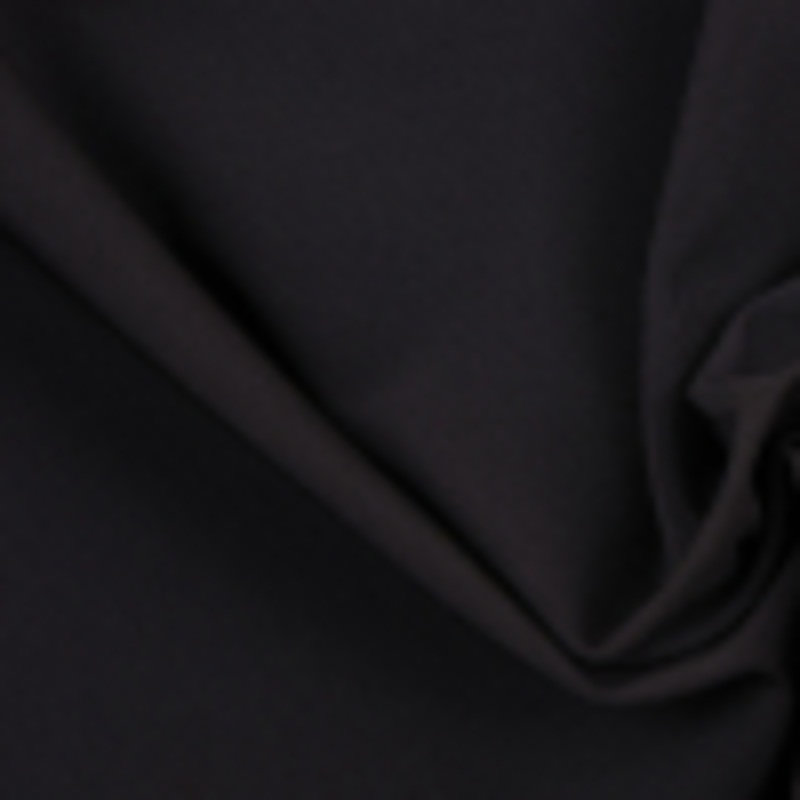 Black Solid Poly Gabardine