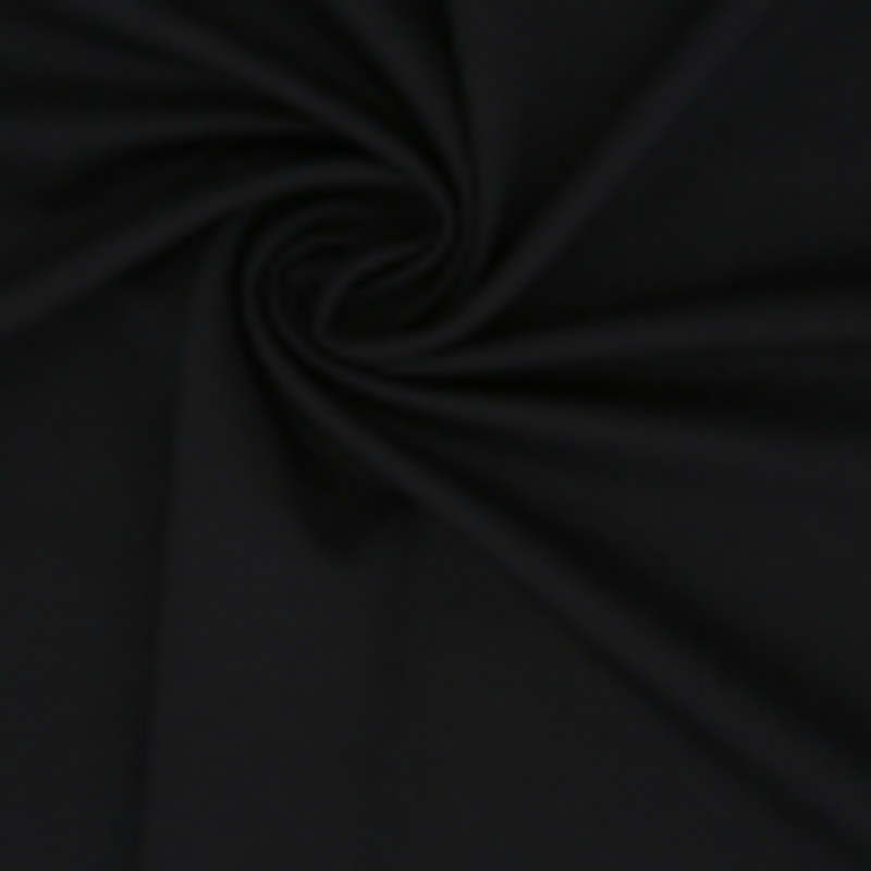 Black Stretch Nylon-Rayon Ponte Roma
