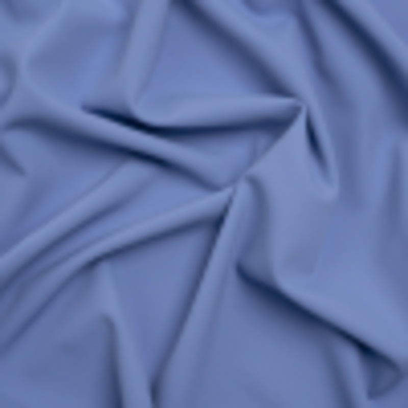 Stretch Creped Polyester Twill - Periwinkle - Deadstock