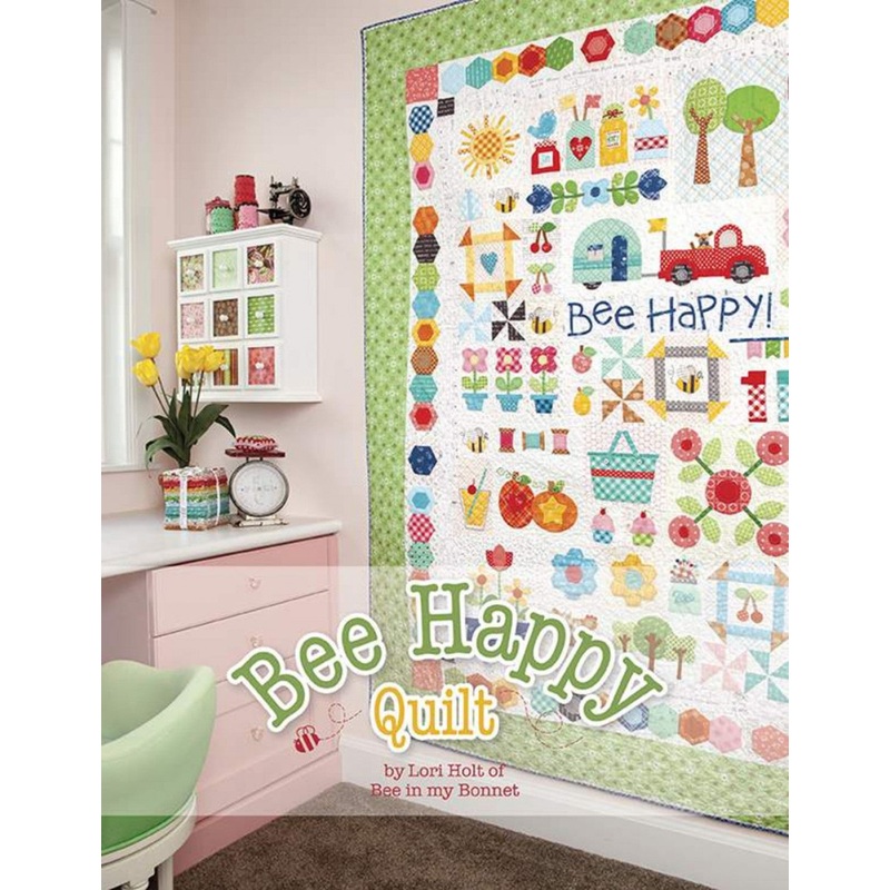 Bee Happy Quilt Pattern by Lori Holt of Bee in my Bonnet # P120-BEEHAPPY - Special Order