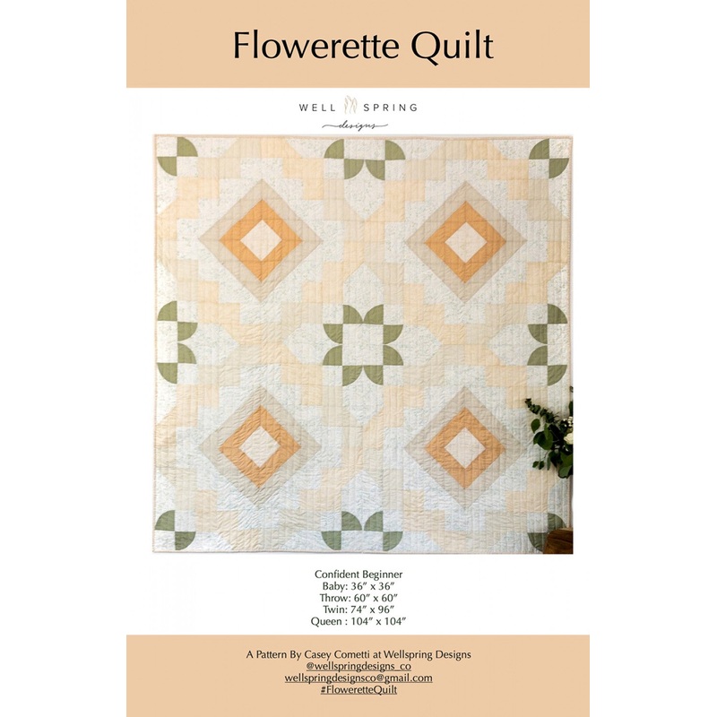 Flowerette Quilt Pattern # WSDQ-6096 - Special Order