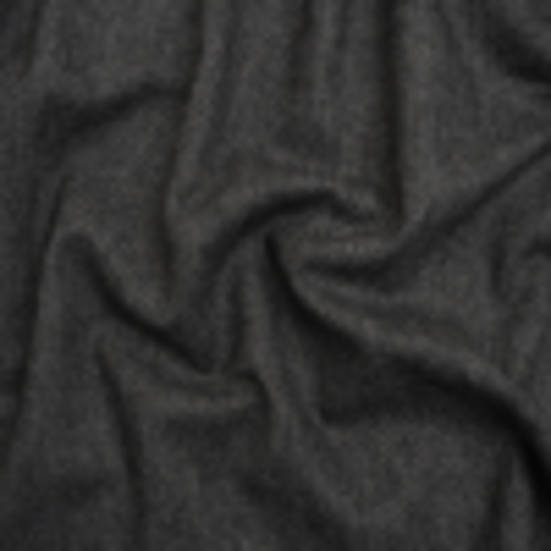 Wool Blend Twill Coating - Black and WHite Herringbone - Deadstock