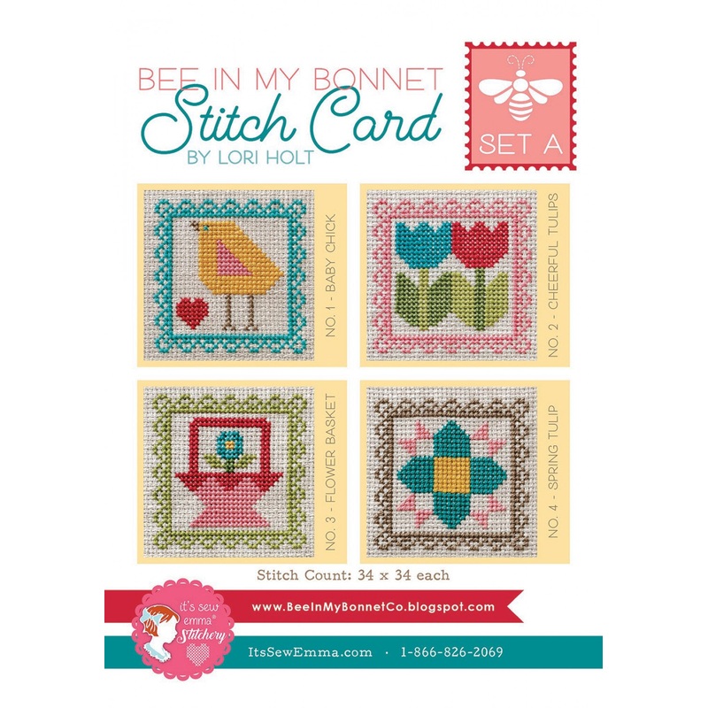 Bee In My Bonnet Stitch Cards Set A # ISE-406 - Special Order