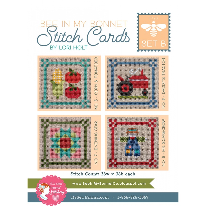 Bee In My Bonnet Stitch Cards Set B # ISE-409 - Special Order