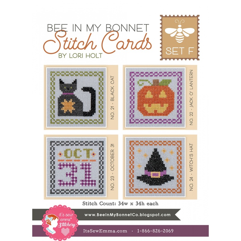 Bee in My Bonnet Stitch Cards Set F # ISE-433 - Special Order