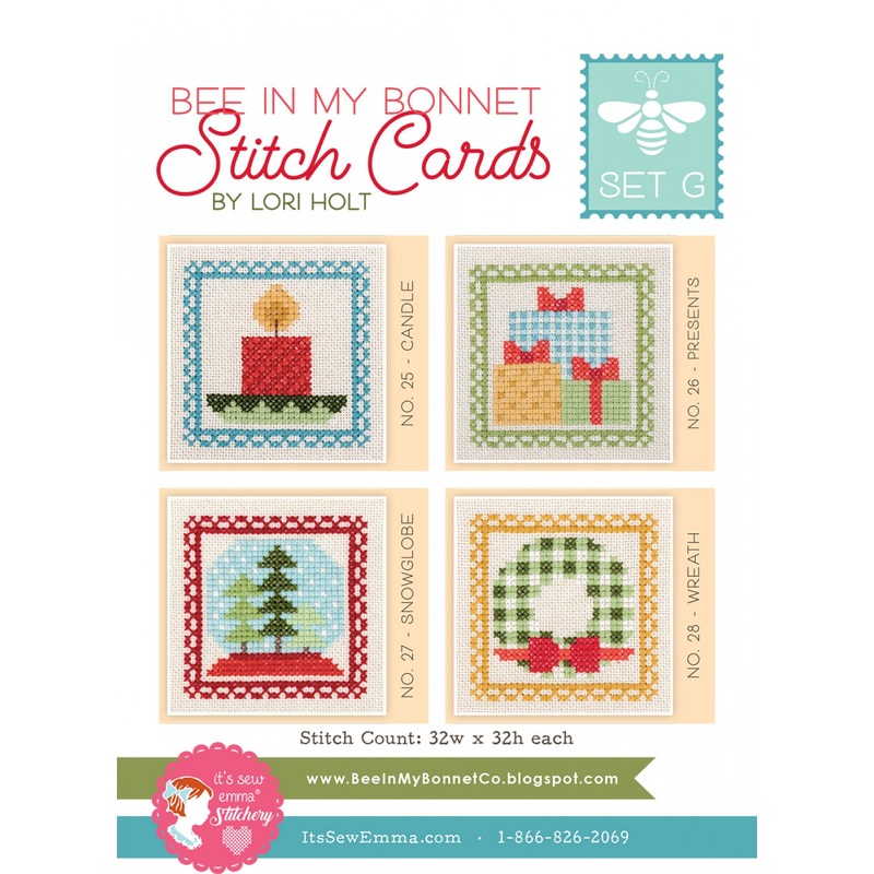 Bee in My Bonnet Stitch Cards Set G # ISE-436 - Special Order