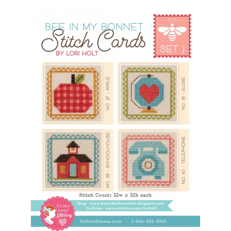 Bee in My Bonnet Stitch Cards Set J ISE-454 - Special Order