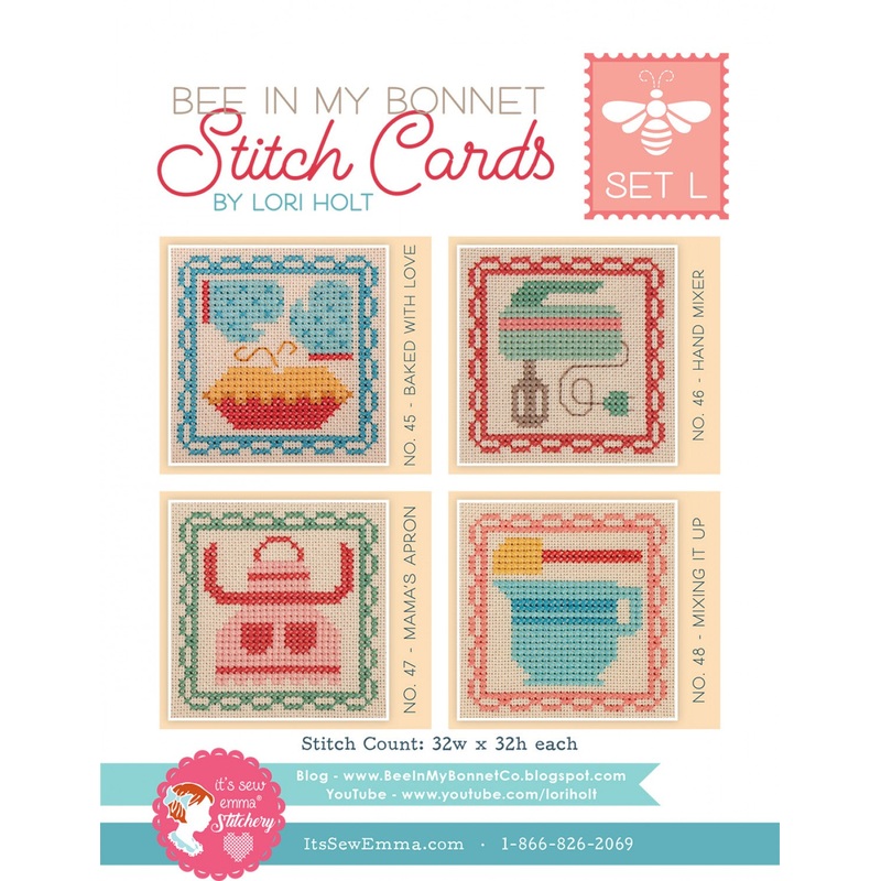 Bee In My Bonnet Stitch Cards Set L # ISE-463 - Special Order