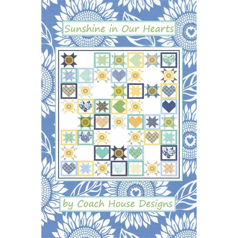 Sunflowers in My Heart by Kate Spain : Sunshine In Our Hearts Quilt Pattern