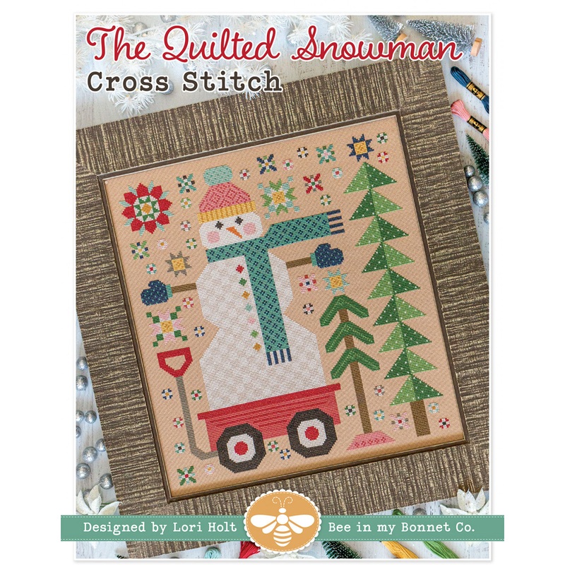 The Quilted Snowman Cross Stitch Pattern # ISE-4062 - Special Order