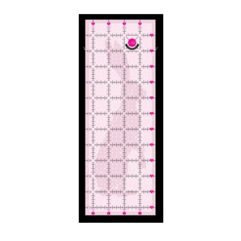 Tula Pink 4.5in x 12.5in Non Slip Rabbit Ruler TP4X12 - Special Order