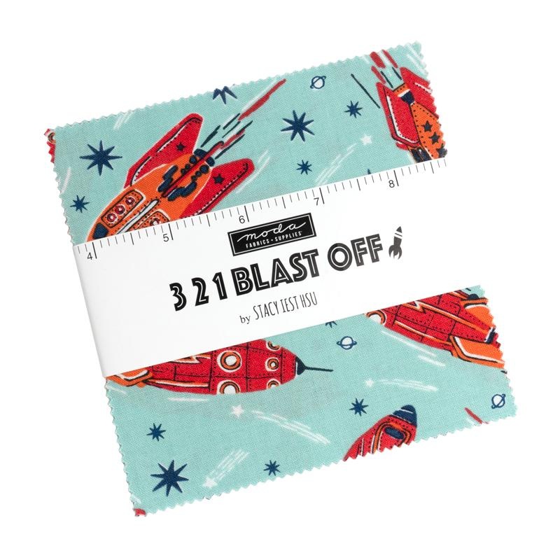 321 Blast Off by Stacy Iest Hsu - Charm Pack (Estimated Arrival - July 2025)