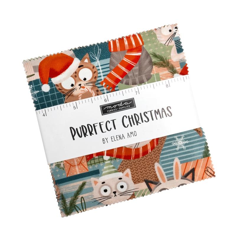 Purrfect Christmas by Elena Amo : Charm Pack 39040PP